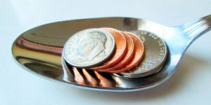 pennies spoon